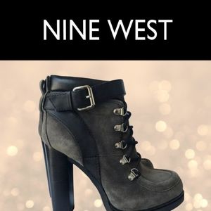 Nine West Women  'Smokino' Lace Up Suede Bootie 7M